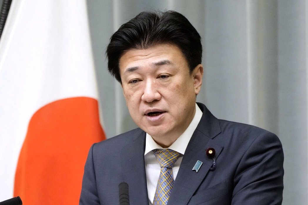 日本内阁官房长官木原稔。美联社